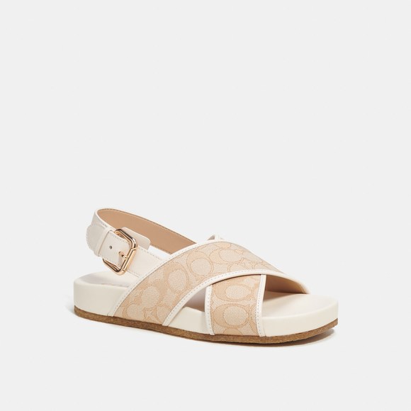 COACH Shoes - NWT Coach Outlet Adora Sandal In Signature Jacquard